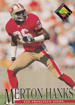 Merton Hanks San Francisco 49ers 1994 Pro Line Live NFL #286